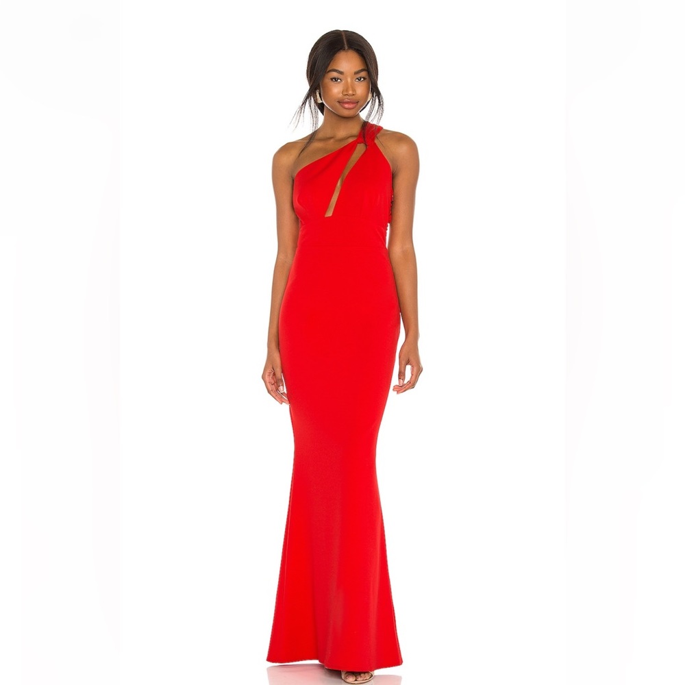 KATIE MAY X REVOLVE - “Edgy dress” Red formal gown